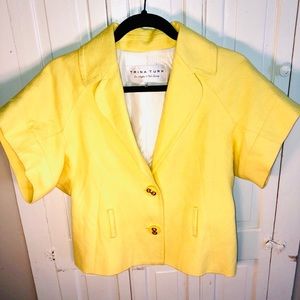 Trina Turk yellow blazer